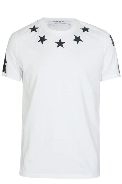 givenchy t-shirt stars|givenchy shirt size chart.